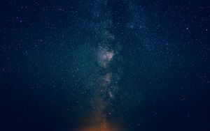 Preview wallpaper starry sky, galaxy, light, night