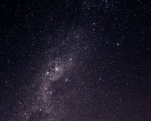 Preview wallpaper starry sky, galaxy, milky way, glitter, night