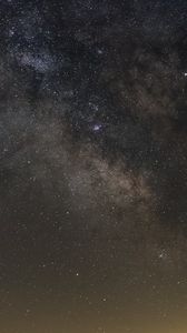 Preview wallpaper starry sky, galaxy, sky, night, brown