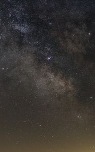 Preview wallpaper starry sky, galaxy, sky, night, brown