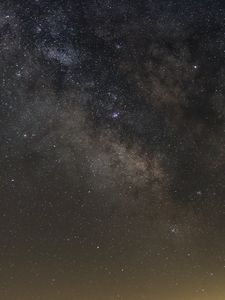 Preview wallpaper starry sky, galaxy, sky, night, brown