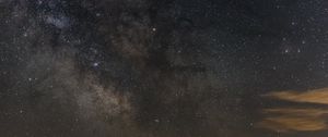 Preview wallpaper starry sky, galaxy, sky, night, brown