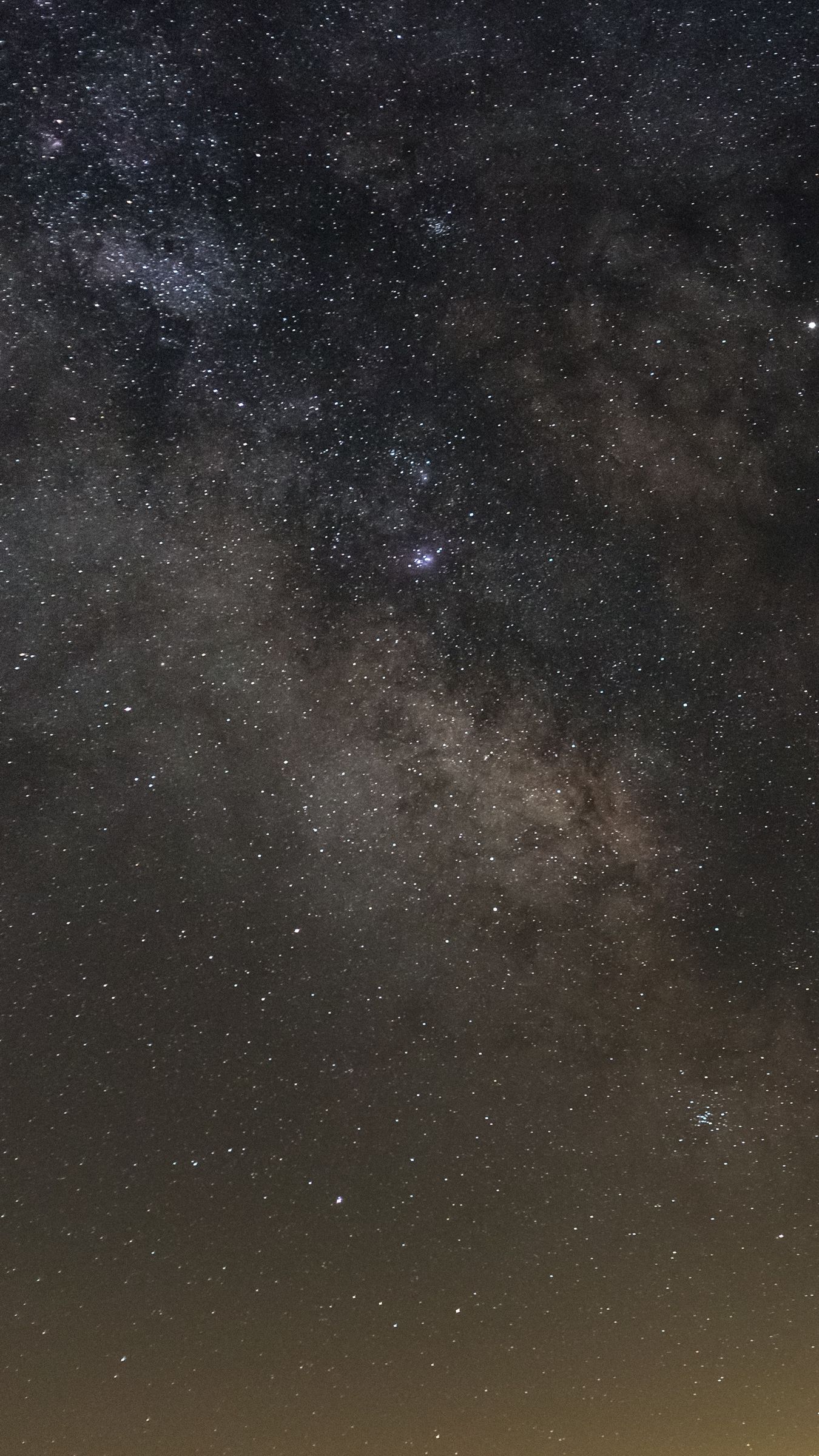 Download wallpaper 1350x2400 starry sky, galaxy, sky, night, brown ...