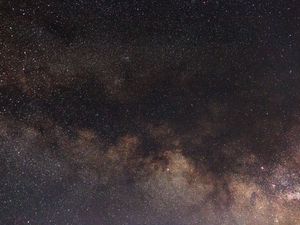 Preview wallpaper starry sky, galaxy, spots, glitter