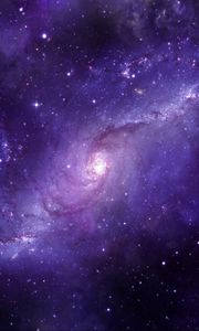 Preview wallpaper starry sky, galaxy, universe, space, violet
