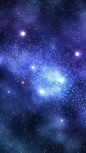 Preview wallpaper starry sky, glow, stars
