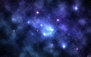 Preview wallpaper starry sky, glow, stars