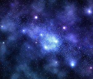 Preview wallpaper starry sky, glow, stars