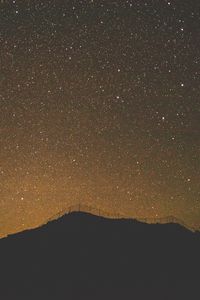 Preview wallpaper starry sky, horizon, night