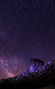 Preview wallpaper starry sky, milky way, alderney, channel islands