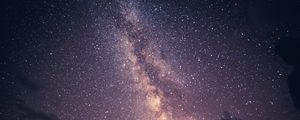 Preview wallpaper starry sky, milky way, clouds, night