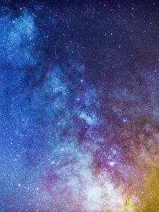 Preview wallpaper starry sky, milky way, glitter, stars, space