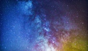 Preview wallpaper starry sky, milky way, glitter, stars, space