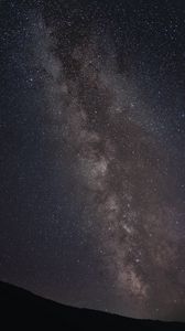 Preview wallpaper starry sky, milky way, horizon, night, stars