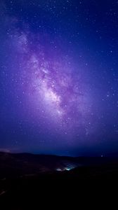 Preview wallpaper starry sky, milky way, night, stars, sky