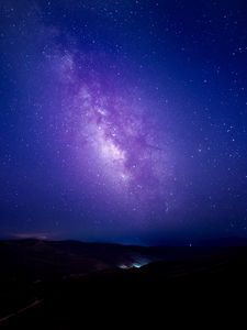 Preview wallpaper starry sky, milky way, night, stars, sky