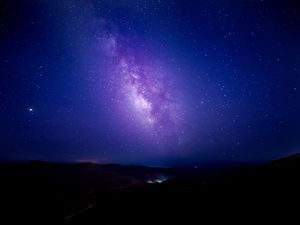 Preview wallpaper starry sky, milky way, night, stars, sky