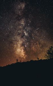 Preview wallpaper starry sky, milky way, night, weston, united states