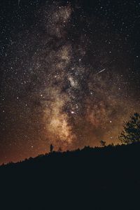 Preview wallpaper starry sky, milky way, night, weston, united states