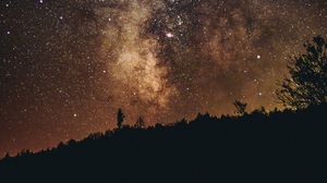 Preview wallpaper starry sky, milky way, night, weston, united states