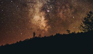 Preview wallpaper starry sky, milky way, night, weston, united states