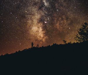 Preview wallpaper starry sky, milky way, night, weston, united states