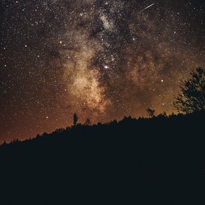 Preview wallpaper starry sky, milky way, night, weston, united states