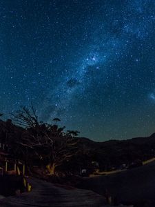 Preview wallpaper starry sky, milky way, night, stars, shine, night sky