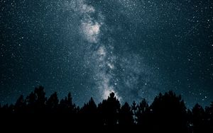 Preview wallpaper starry sky, milky way, stars, night