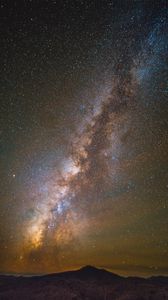 Preview wallpaper starry sky, mountains, milky way, fort davis, united states