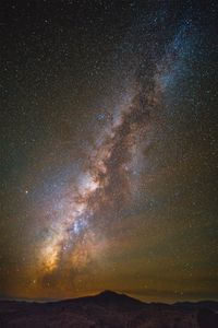 Preview wallpaper starry sky, mountains, milky way, fort davis, united states