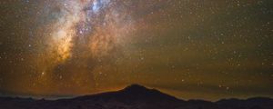 Preview wallpaper starry sky, mountains, milky way, fort davis, united states