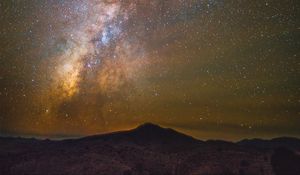 Preview wallpaper starry sky, mountains, milky way, fort davis, united states