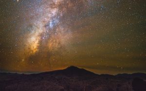 Preview wallpaper starry sky, mountains, milky way, fort davis, united states