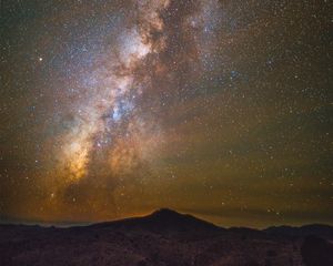 Preview wallpaper starry sky, mountains, milky way, fort davis, united states