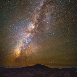 Preview wallpaper starry sky, mountains, milky way, fort davis, united states