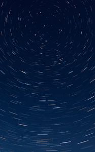 Preview wallpaper starry sky, movement, circles