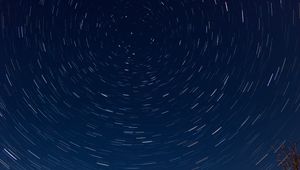 Preview wallpaper starry sky, movement, circles