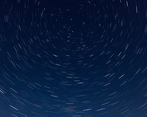 Preview wallpaper starry sky, movement, circles