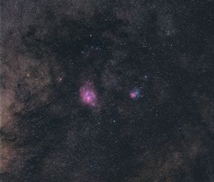 Preview wallpaper starry sky, nebula, stars, space