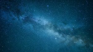 Preview wallpaper starry sky, nebula, stars, blue, space