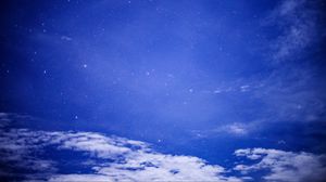 Preview wallpaper starry sky, night, clouds