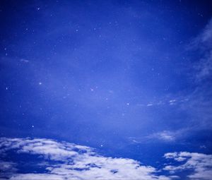 Preview wallpaper starry sky, night, clouds