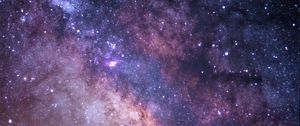 Preview wallpaper starry sky, night, darkness, space, view