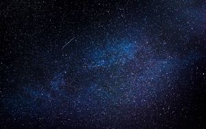 Preview wallpaper starry sky, night, galaxy, glitter