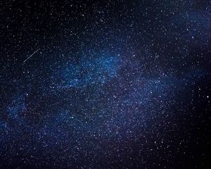 Preview wallpaper starry sky, night, galaxy, glitter