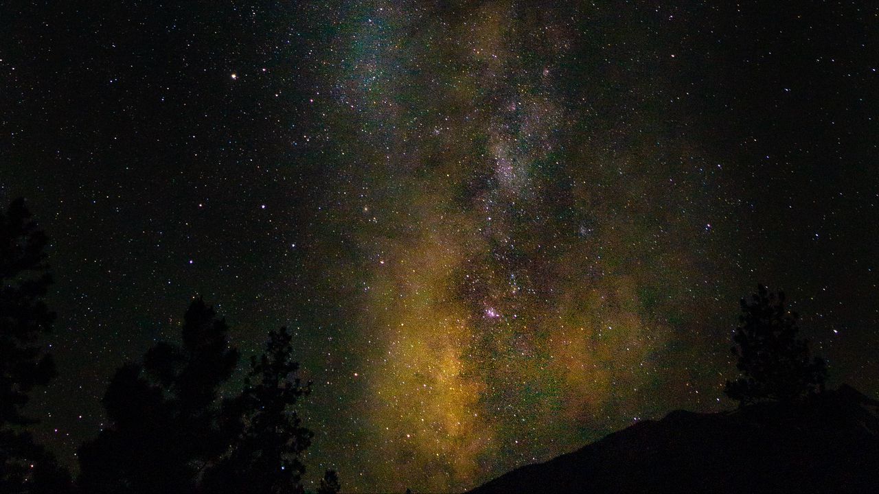 Wallpaper starry sky, night, milky way, stars, astronomy