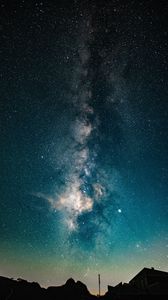 Preview wallpaper starry sky, night, stars, milky way, dark