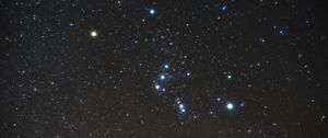 Preview wallpaper starry sky, orion, constellation, stars, galaxy