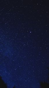 Preview wallpaper starry sky, shine, night, blue
